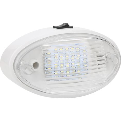 Éclairage LED Plafonnier 12V 400lm Haute Luminosité Lampe Intérieure pour Voiture Camping-car Yacht Bateau Remorque (1/5)