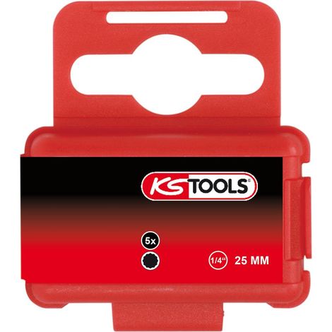 Outils KS 1/4" Bit XZN, 25mm, M3, paquet de 5 5 pièces