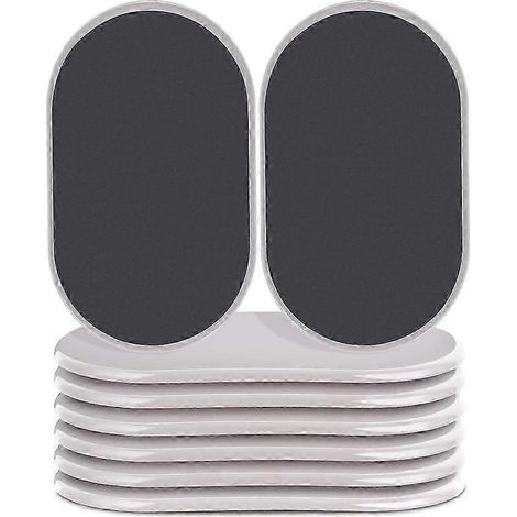 Patins de déménagement réutilisables pour meubles volumineux, compatibles avec moquettes et sols durs - Lot de 8 patins ovales, 24 cm (9-1/2 po) EPWHBYV (1/4)