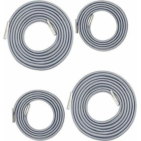 Remplacement Corde Élastique Universelle pour Fauteuil Relax, Chaise Longue, Zero Gravity Bungee (2 x 2.2m+ 2 x 1.4m gris foncé)LO (1/5)