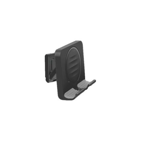Soporte para teléfono de ducha - Ajustable con almohadilla adhesiva, apto para baño y cocina - 1 unidad, negro - Crezuo