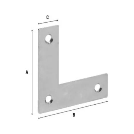 ANGOLO RINFORZO LEGGERO ALDEGHI ART. 155 ZINCATO  4 x 4 cm