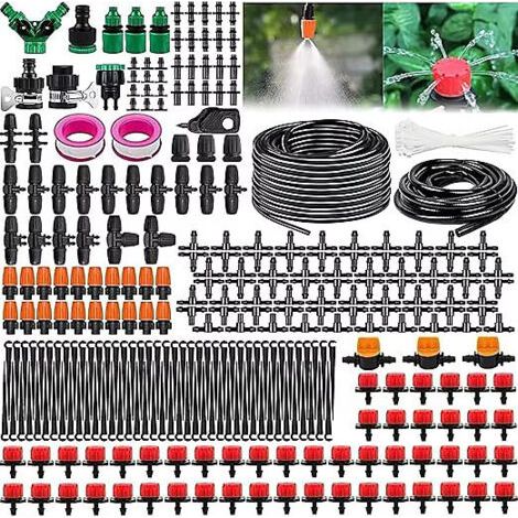 Sistema di irrigazione da giardino - Kit da 15 m + 55 m per irrigare prati e piante in serra (1/4)