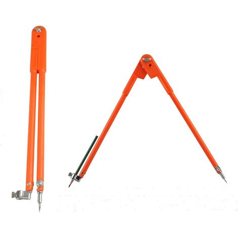 Compas de Menuisier Professionnel Réglable - Grand Compas avec Crayon et Stylo