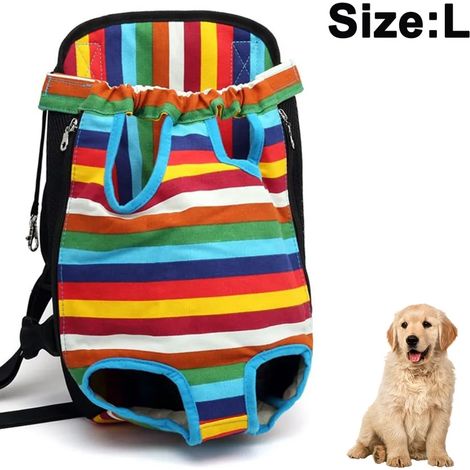 Mochila para mascotas, bolsa de transporte para perros, mochilas ajustables con patas, bolsa de viaje portátil para mascotas, transpirable y cómoda, especialmente para perros pequeños, medianos, gatos