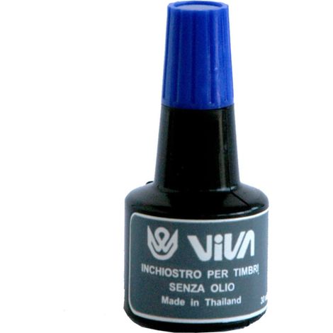 Viva Inchiostro Per Cuscinetti 358B A Base Alcol Blu 30g