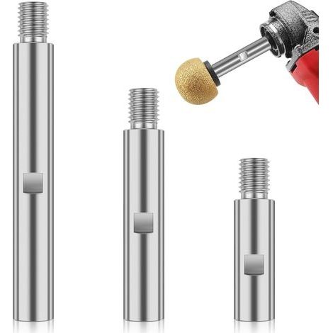 3 Pcs Bielle d'Extension De Meuleuse d'Angle, Meuleuse Rallonge M14, Rallonge de Meuleuse d'Angle 75mm, 100mm, 140mm pour Machines à Polir, Machines à Polir Voitures, Tampons de Poliss (1/5)