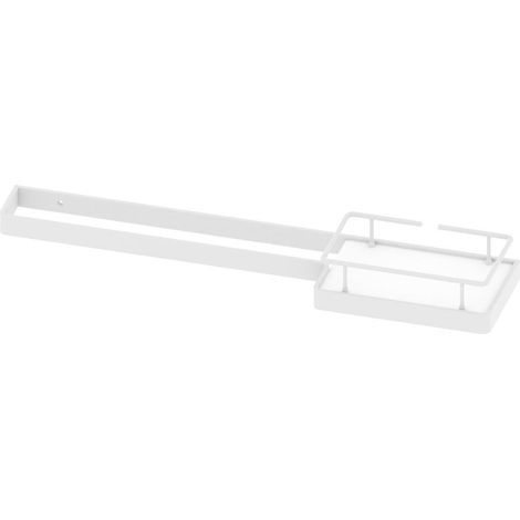 BELTRAN 10931 TURIN Toallero Con Bandeja Corian Y Defensa 60 cm Blanco - ref: 064-10931