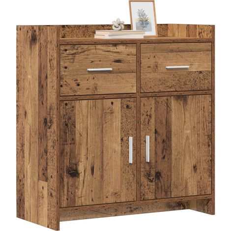 Sideboard/Anrichte/Buffet Altholz 75 x 36 x 80 cm Holzwerkstoff LXWW742736 (1/5)