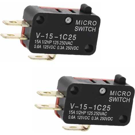 Micro Switch V-15-1C25 SPDT Type Button Pack of 2 Limits (Micro)