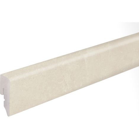 Neuhofer Fußleiste 240 cm 38,5 x 15 mm Fliese modern travertin (1/2)