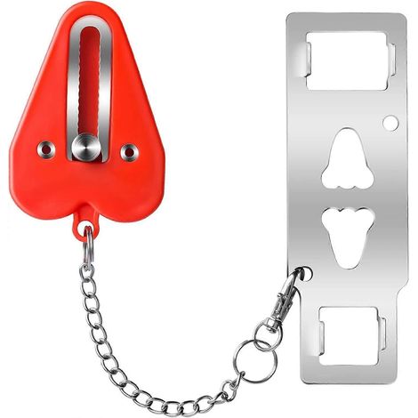 Hoteldeursloten voor reizigers, draagbaar deurslot, binnendeursloten voor extra veiligheid en privacy, perfect voor op reis. (1/5)