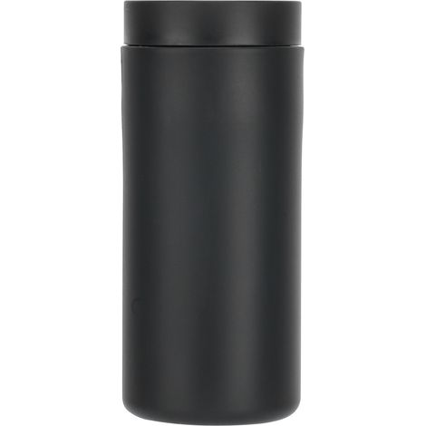 Distributeur de savon manuel 240ml - Flacon en silicone souple pour lotion, shampoing - Pression facile pour cuisine et salle de bain - Noir (1/5)