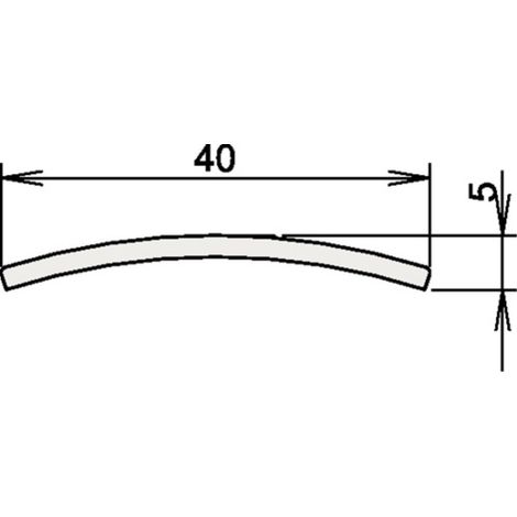 Soglia Athmer  Niro 164  3-107 L.840mm  VA opaco  - 3-107-0840 (1/2)