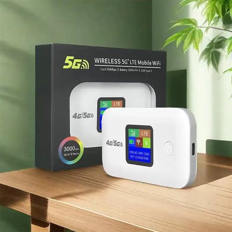 Portable 4G WiFi Mini Router (Middle East & America) - A8-L White Screen 4G/5G Americas Version (1/3)