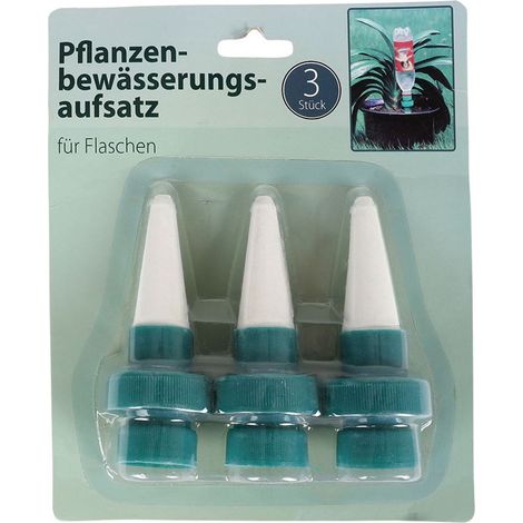 BURI Pflanzenbewässerungsaufsatz 3er-Set Blumentopf Wasserspender Bewässerungssystem (1/2)