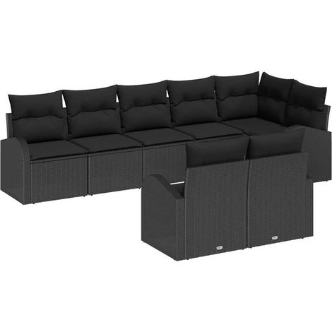 Maison Exclusive - Gartensofa-set 8 pcs Poly-Rattan