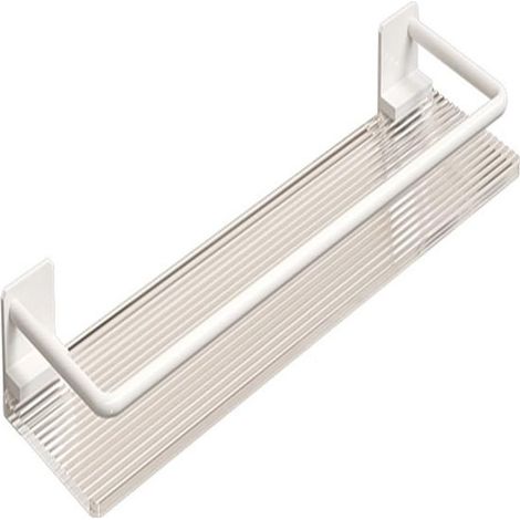 Porte-serviettes, étagère de salle de bain, étagère murale pour salles de bain d'hôtel, non perforée (40x10cm) (1/5)