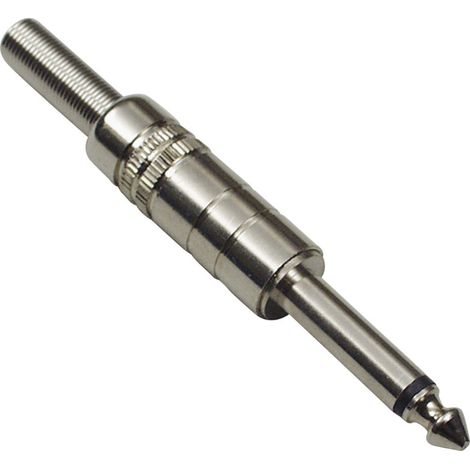 Jack 6.35 mm mâle, droit TRU COMPONENTS 1578982 Nombre de pôles: 2 mono argent 1 pc(s)