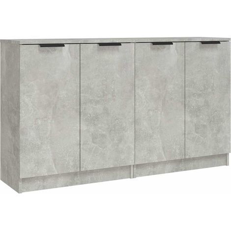 Maison Exclusive - Credenze 2 pz Grigio Cemento 60x30x70 cm in Legno Multistrato (1/5)