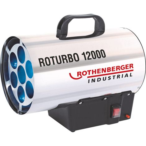 ROTHENBERGER Industrial Cañón de calor ROTURBO 12000 con piezo incl. manguera y regulador - 1500000050