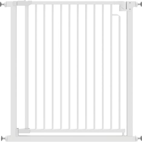 Druckmontage-Sicherheitsgitter für Kinder und Haustiere 76-80 x 76 cm Stahl Weiß MODENUIT (1/3)