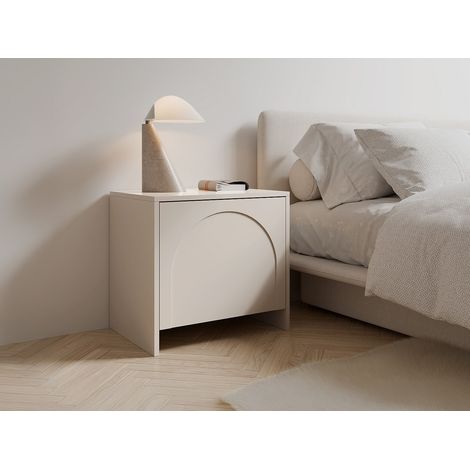 Lotto di 2 comodini con 1 anta - Beige - NALYRA di Maison Céphy (1/4)