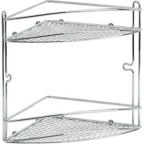 Estante de baño cromada Star angular 21x21 H.26 Artex