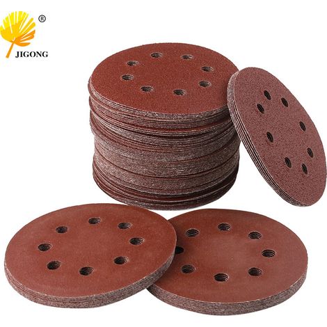 Disque abrasif auto-adhésif pour meuleuse d'angle, avec ventouse et support rond floqué, pour le polissage des murs. (1/5)