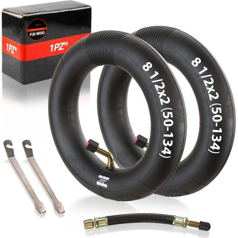 F3I-W50 Chambres à air 8 1/2 x 2 (50-134) 8,5 Pouces Remplacement pour Scooter électrique Inokims Light avec Valve d'angle 45° (1/5)