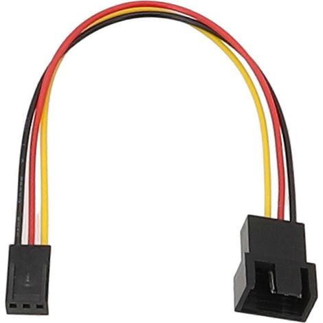 Câble adaptateur universel pour ventilateur de 15 cm (3 broches vers 4 broches) 2510-3PIN vers 2540-4PIN 3+1 pour des performances de refroidissement améliorées, multicolore (1/5)