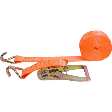 Sangle À Cliquet - 50 mm x 6 m - Charge Utile 1000 kg - Pour Transport Routier - Lot De 2 (1/5)