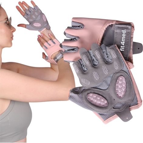 Unisex-Fingerlose Sport-Radhandschuhe aus Leder für Fitnessstudios