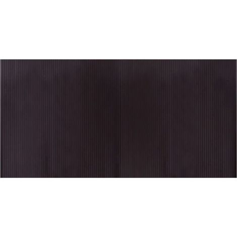 Tapis de sol,Tapis rectangulaire marron foncé 100x200 cm bambou CFW998950 (1/5)