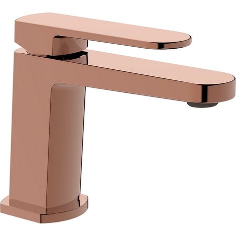 Miscelatore lavabo rame lucido con piletta click clack - serie Venere (1/2)