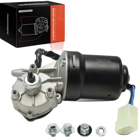 Motor del limpiaparabrisas, 12 V, 4 contactos de conexión, plástico resistente, tamaño estándar para compatibilidad, compatible con modelos LADA. (1/5)