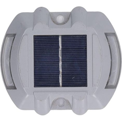 Lampe solaire de terrasse étanche IP68, lumière de signalisation LED bleue avec modes clignotant ou fixe (1/5)