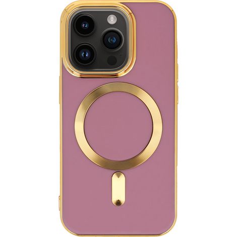 Funda magnética MagSafe para iPhone 14 Pro, color morado. (1/5)