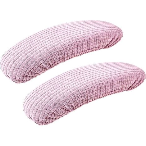 Copribracciolo elastico rimovibile KZQ, impermeabile, elastico e confortevole, protezione per braccioli resistente, per sedia da ufficio, sedia da computer (viola chiaro) (1/3)