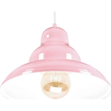 BULMA 1 Lampada a sospensione - Industriale, metallo, rosa 1xE27 (1/5)