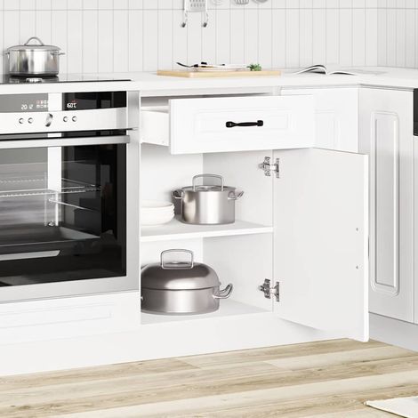 Küchenunterschrank Kalmar Weiß Holzwerkstoff