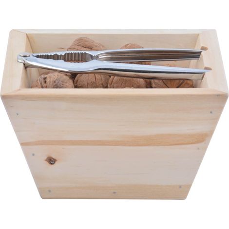 Esschert Design Holzschale mit Nussknacker (1/2)