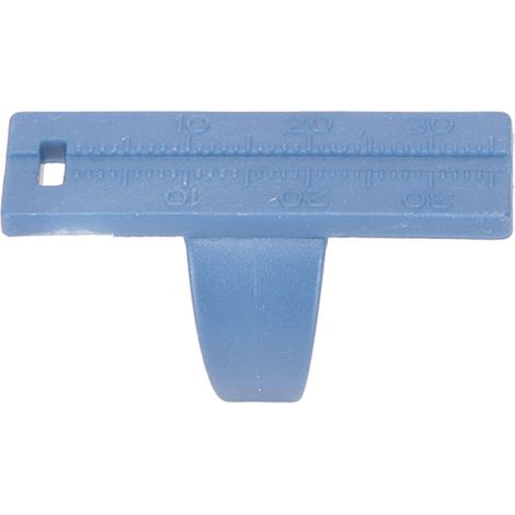 Règle de mesure pour canal radiculaire de type doigt, règle annulaire en plastique, règle de mesure pour canal radiculaire, pied à coulisse, matériaux dentaires, bleu (1/5)