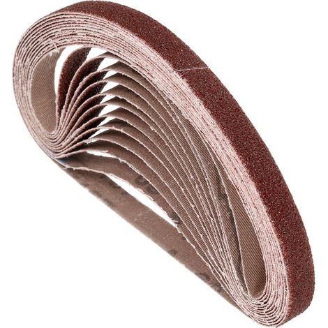 40 Pcs Bandes De Ponçage 13mm x 457mm 60 Grits Pour Ponceuse À Bande (1/5)