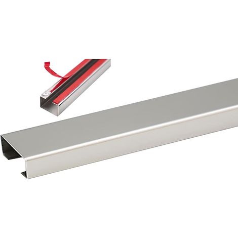 Size : White-1m-20x10mm Goulottes Goulotte De Câbles Robuste en Acier Inoxydable, Couvre-câble Auto-adhésif pour Chemin De Câbles/Kit De Gestion des Câbles/Chemin De Câbles en Métal (1/5)