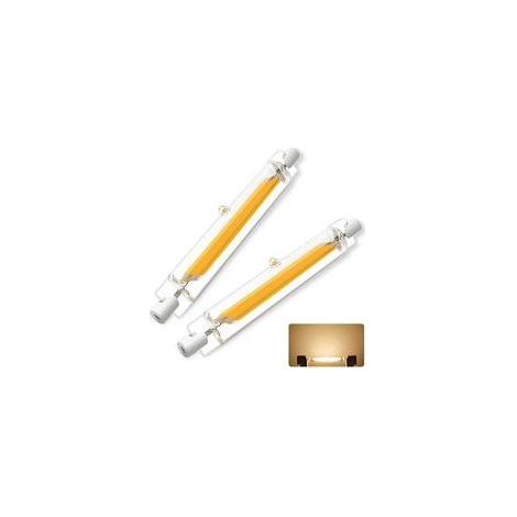 R7S 78-mm-LED-Lampe, 10 W (entspricht 100 W R7S-Halogenlampe J78), warmweiß (3000 K), 360°-Abstrahlwinkel, 2er-Pack