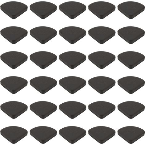 30 pièces Protections d'angle en silicone souple pour meubles, sécurité enfants, bordure fine antidérapante noir (1/5)