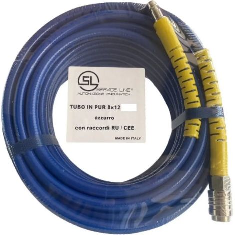 TUBO in POLIURETANO D.8x12 mm MT.10 CON ATTACCHI