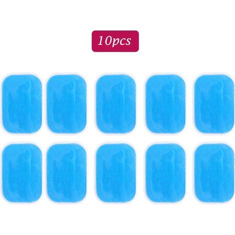 10/20 électrodes/patchs de rechange en gel hydrogel pour l'entraînement musculaire EMS et le massage abdominal (outil d'entraînement ABS) 05211