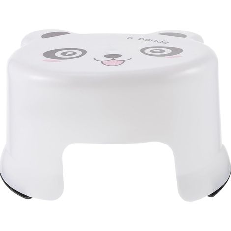 Tabouret pour Filles Plastique en Garçon Blanc Antidérapant Léger et Sécurisé, pour L'apprentissage Propreté Lavage des Mains de Salle de Bain (1/5)